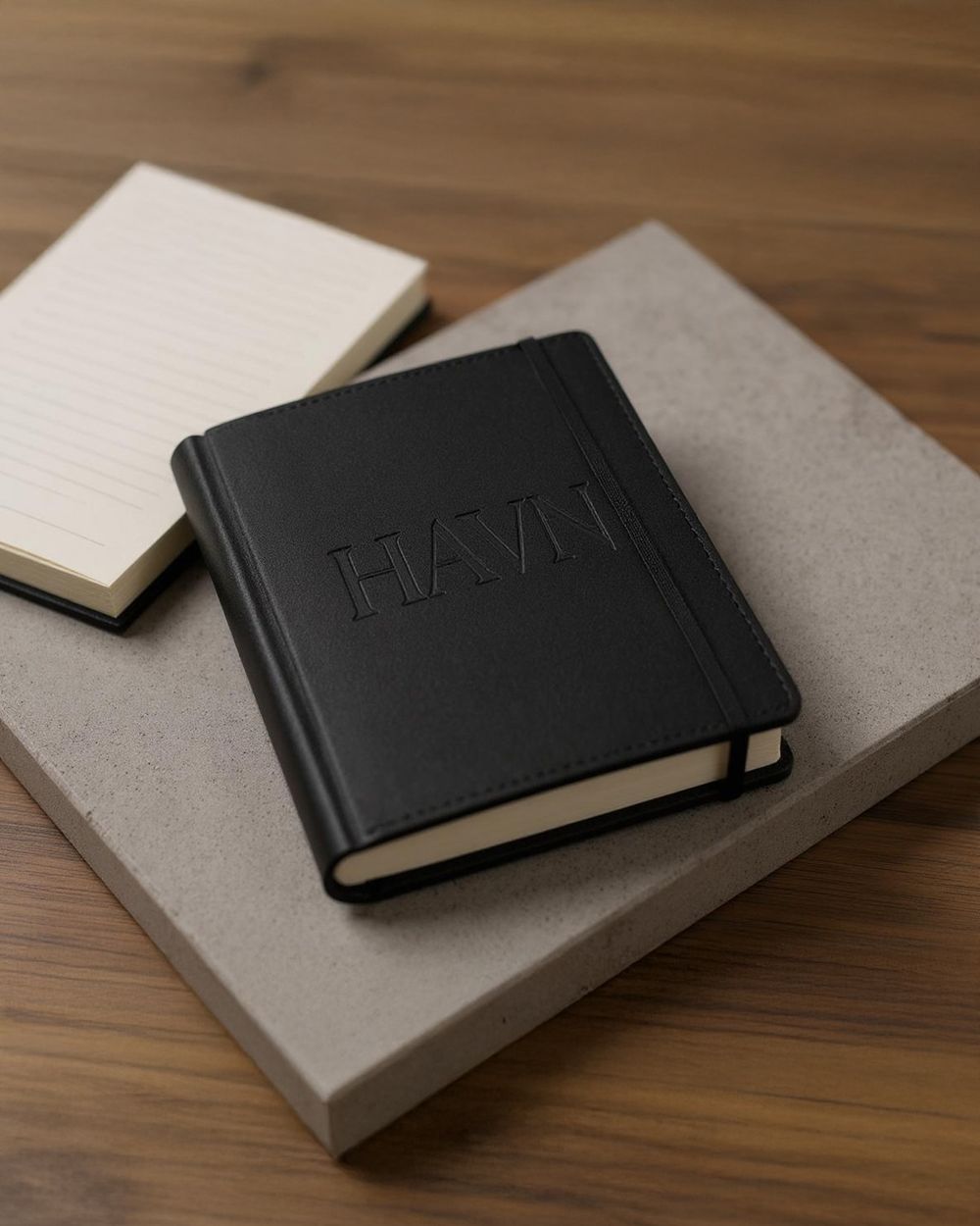 HAVN embossed leather journal